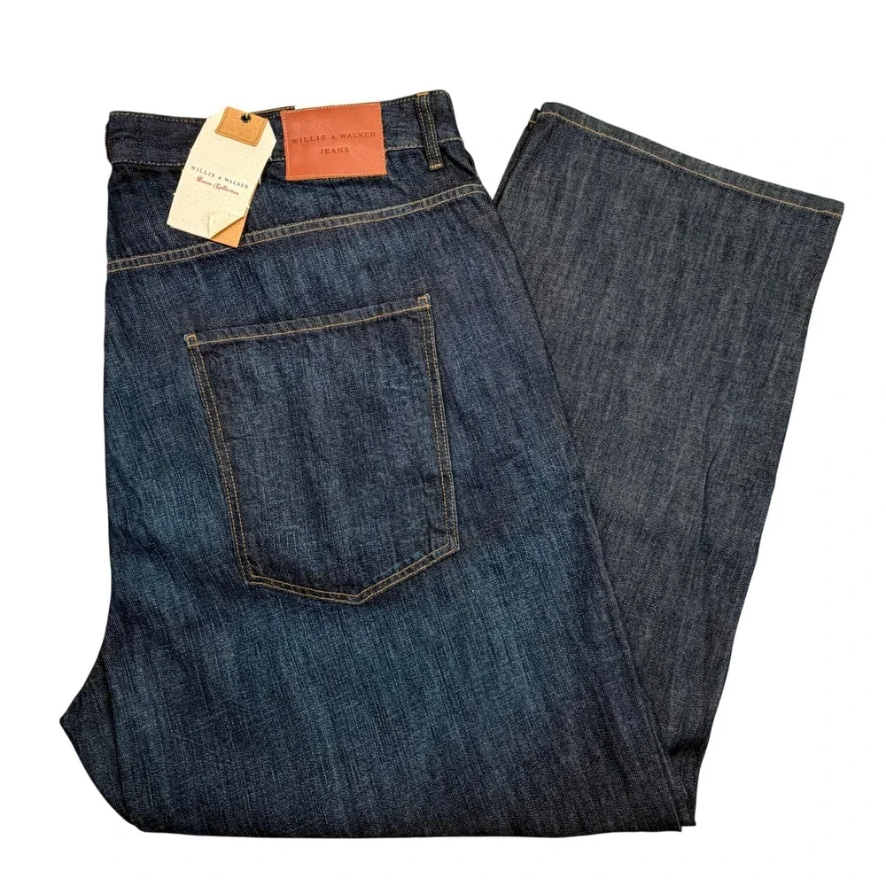 NWT Willis & Walker Temptation Jeans Mens 50x32 Dark Wash Big & Tall Deadstock
